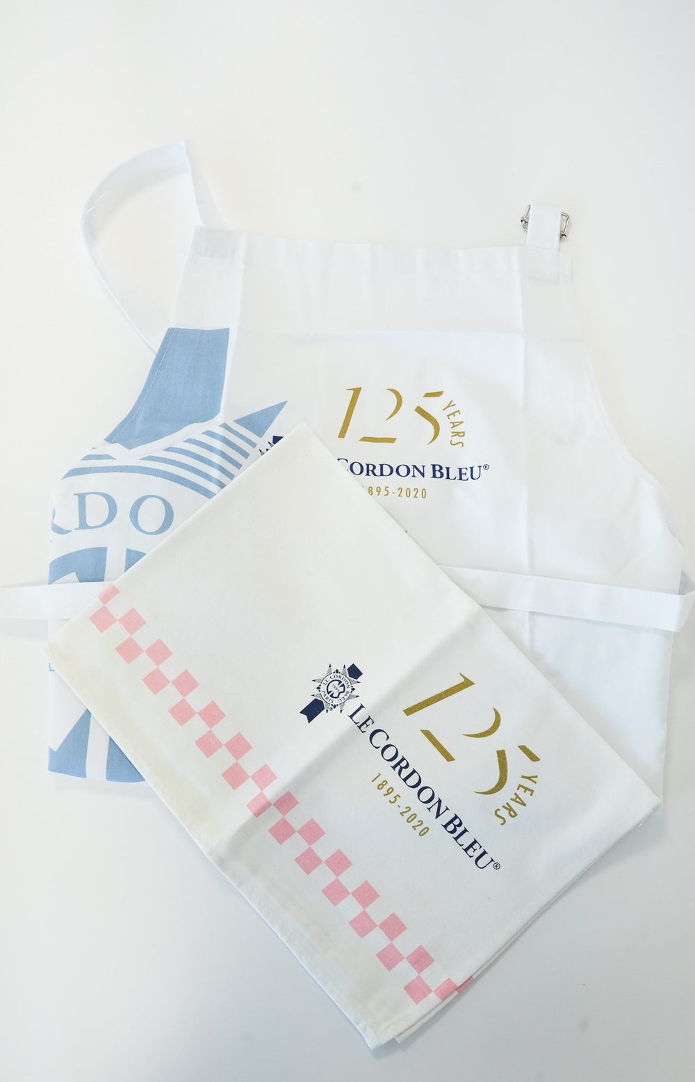 Culinary Gift Set - Pink Tea Towel & Adult Apron Goodies - cordonbleuboutique.com