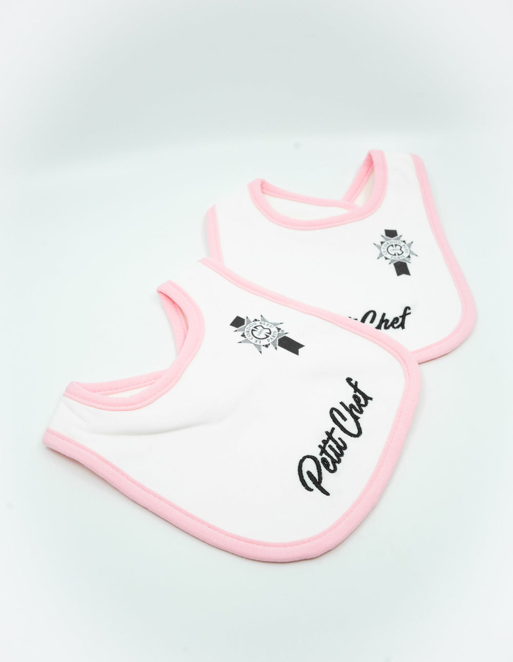 Set Of 2 Pink Baby Bibs