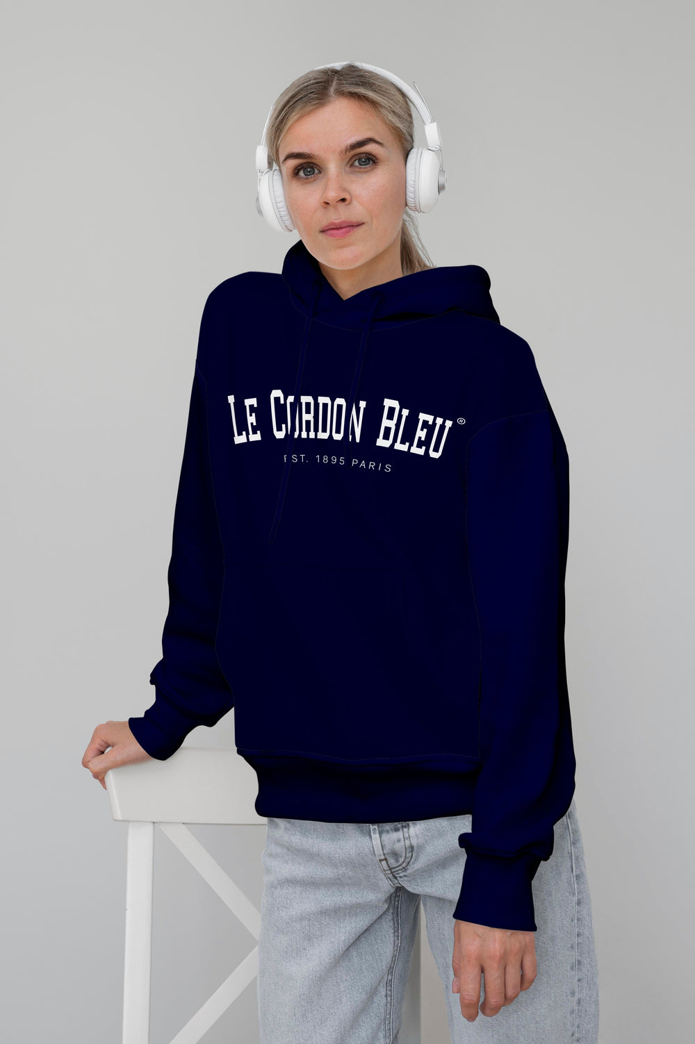 Le Cordon Bleu Hoodie Blue & White